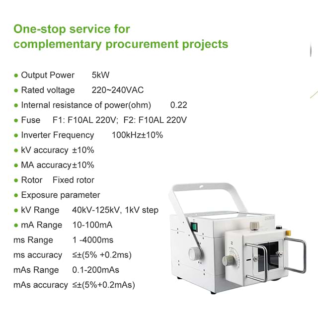 Máquina de rayos X portátil para hospital D019D-N